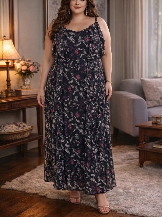 Lane Bryant Dresses & Skirts - NWT Lane Bryant Floral Tiered Ruffle Off-The-Shoulder Maxi Dress Plus Size 24 P
